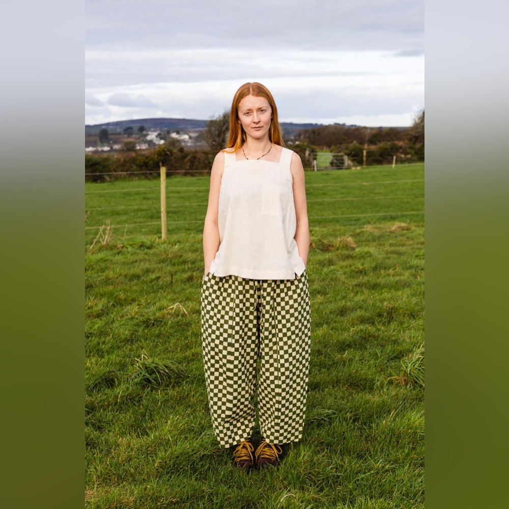 Banjaara Trousers - Green Checkers